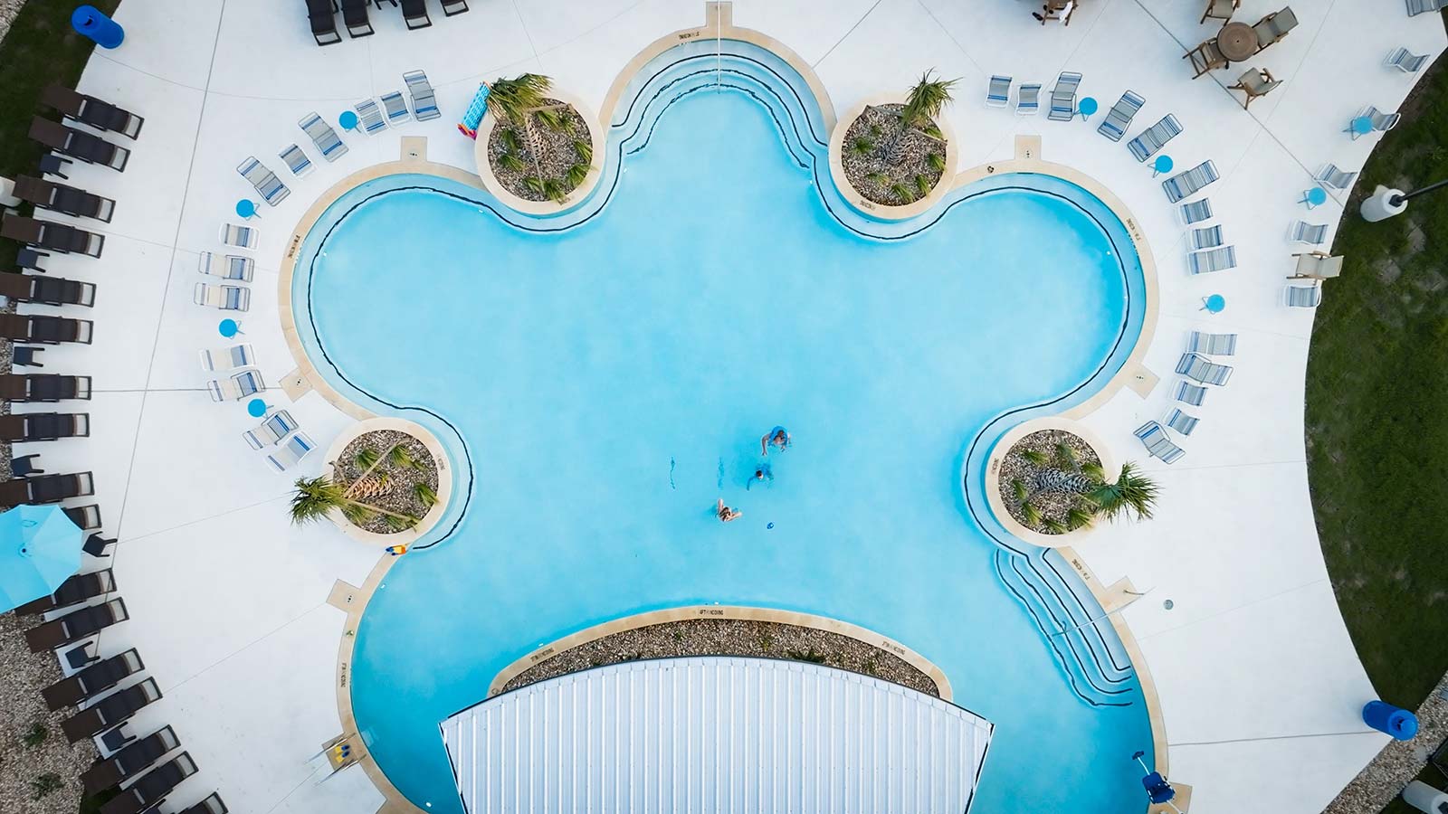 Camp Landa pool for New Braunfels summer family travel
