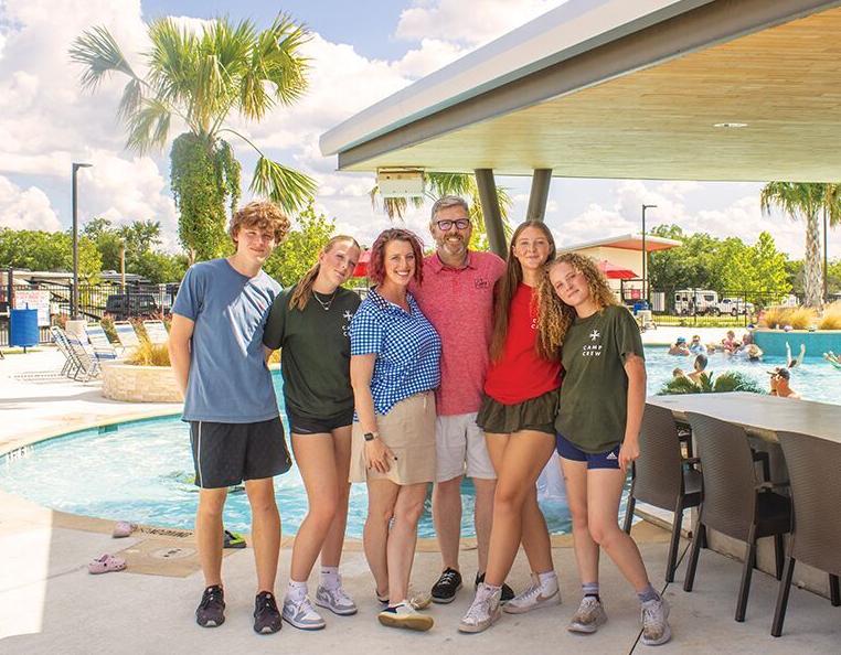 Blythin family at Camp Landa