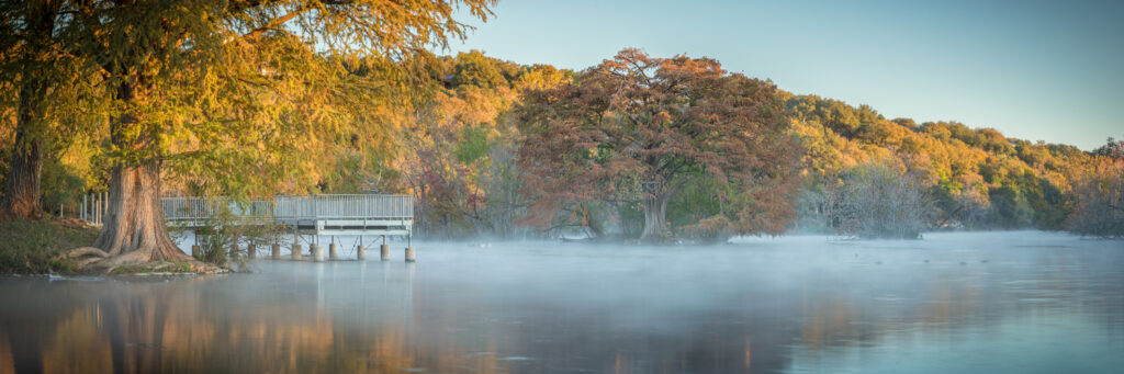 Luxury riverside cabin rental at Camp Landa