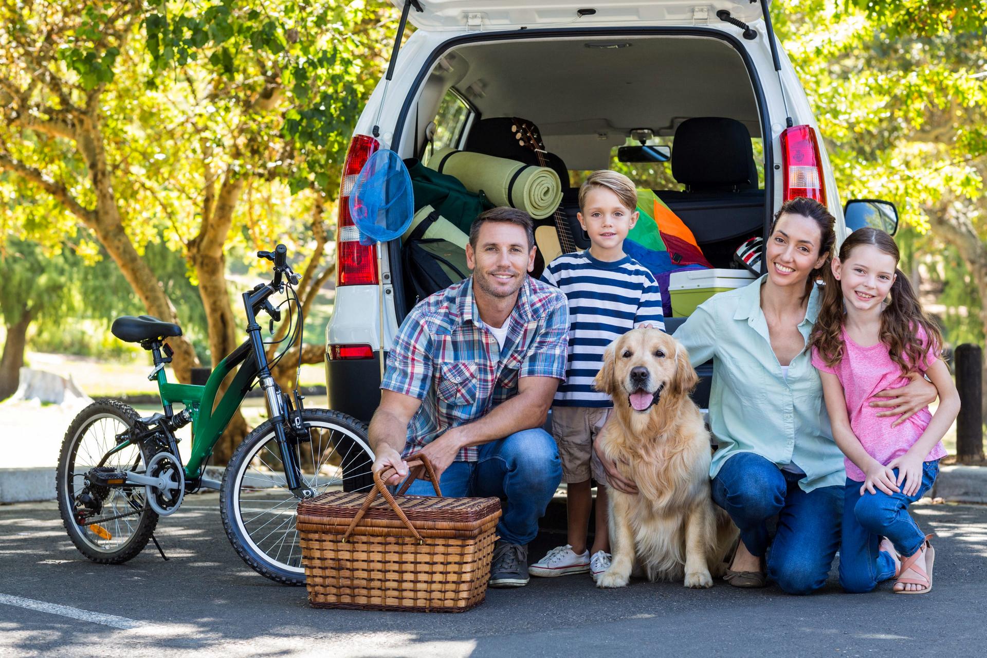 Family enjoying a relaxing summer stay at Camp Landa RV Resort